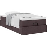  Otomanski okvir kreveta s madraca tamnosmeđi 100x200cm tkanine | Eponuda.com