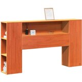 vidaXL Vzglavje s predelki voščeno rjavo 160 cm trdna borovina | Shoptok.si