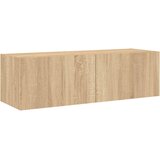  3-dijelni zidni TV ormarići s LED svjetlima boja hrasta sonome | shoptok.hr