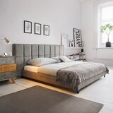 Bessagi Home Oblazinjena Postelja Valeria, Siva, 180x200 | Shoptok.si