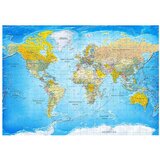  Samoljepljiva foto tapeta - World Classic Map 245x175 | shoptok.hr