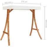  Okvir za ljuljačku s krem krovom od savijenog drva i tikovine | shoptok.hr