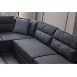 Atelier Del Sofa Ugaona garnitura na razvlačenje Tloft Left, 230x285 cm, Siva | Eponuda.ba