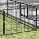  Kavez za pse crni 64 m² čelični | shoptok.hr