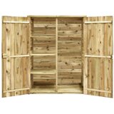  Vrtna kućica za alat od impregnirane borovine 123 x 50 x 171 cm | shoptok.hr