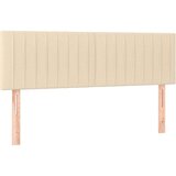 vidaXL Krevet s oprugama i madracem krem 140 x 190 cm od tkanine | shoptok.hr