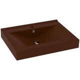  Luksuzni umivaonik mat tamnosmeđi 60 x 46 cm keramički | Eponuda.com