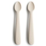Mushie set 2 silikonskih žličk ivory Cene
