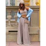 Italy Moda Trousers-MI-SP-A2476.95-dark beige | Shoptok.si