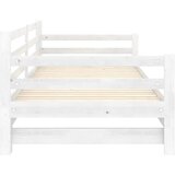  Dnevni ležaj na izvlačenje bijeli od borovine 2 x (90 x 200) cm | shoptok.hr