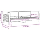  Dnevni krevet ružičasti 80 x 200 cm baršunasti | Eponuda.com