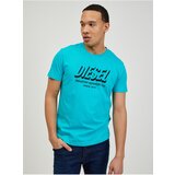 Diesel Men's Turquoise T-Shirt Diegos - Men's | ePonuda.com