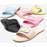 Resti Cartec blue women's eco leather slippers - Footwear | Shoptok.si
