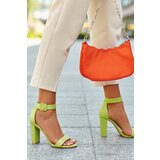 Boto High Heel Sandals Neon Green Georgina | Shoptok.si