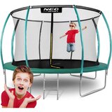 Neo-Sport profilirani vrtni trampolin 374 cm (12 ft) s unutarnjom mrežom,tirkizni | shoptok.hr