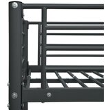  Okvir za krevet na kat crni metalni 140 x 200 / 90 x 200 cm | Eponuda.com
