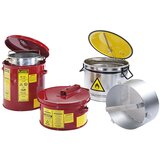 Justrite Posoda za izpiranje in namakanje, jeklena pločevina, pocinkana in lakirana, prostornina 4 l | Shoptok.si