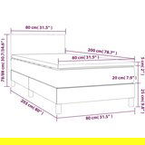 Box spring postelja z vzmetnico svetlo siva 80x200 cm žamet, (20724153) | Shoptok.si