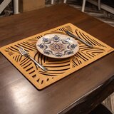 Hermia set podmetača za sto plane, 33x45cm, drveni, 6 komada, oker | Eponuda.com