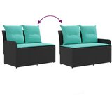  Vrtni naslonjač s kotno sedežno garnituro 2 Kos PE ratan, (5000283838) | Shoptok.si