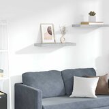  Plutajuća zidna polica siva boja betona 60 x 23,5 x 3,8 cm MDF | Eponuda.com