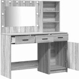  Toaletni stol 2 kom. Siva 78,5 x 41 x 135 cm Konstruirano drvo | shoptok.hr
