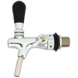 ich-zapfe Kromirani Zapfhahn 7 mm, dolžina navoja 55 mm, s penilno tipko in rožico, (5000216856) | Shoptok.si