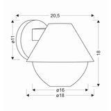 Lesnina XXXL ZUNANJA LED-SVETILKA Cosmos 18/20.5/18 cm | Shoptok.si