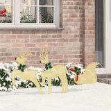 vidaXL LED jelene 3 pcs Toplo bela blago | Shoptok.si