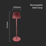  LED prigušiva punjiva stona lampa LED/2,7W/5V 3000-6000K 1800 mAh braon | Eponuda.com