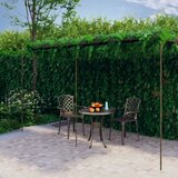  Vrtna pergola antikna smeđa 6 x 3 x 2,5 m željezna | shoptok.hr