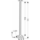 Candellux Lighting ALSET beech drvo + srebro 1X8W LED 4000