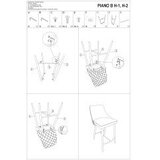Molarem Home barska stolica PIANO B H-2 - Baršun | shoptok.hr
