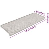  Samoljepljivi otirači za stube 15 kom 65x21x4 cm boja platine | shoptok.hr
