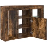  Kotni LED TV ormar 100x40x68cm Dimljeni hrast Konstruirano drvo | shoptok.hr