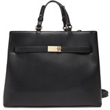 Tommy Hilfiger Ročna torba Heritage Satchel AW0AW17211 Črna | Shoptok.si
