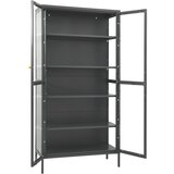 Ormarić za izlaganje antracit 90x40x180 cm čelik/kaljeno staklo | Eponuda.com