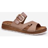 Inblu Lightweight Women's Slippers With Buckle Beige | shoptok.hr