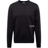 Calvin Klein Majica 'OFF PLACEMENT' črna / bela