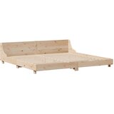  Okvir kreveta bez madraca 200 x 200 cm od masivne borovine | shoptok.hr