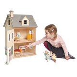 TENDER LEAF TOYS Lesena hišica za punčke - The Foxtail Villa, 16 kosov | Shoptok.si