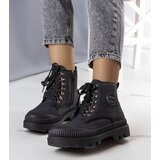 D/CEO Black patent leather insulated boots Campi | Shoptok.si