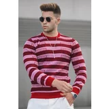 Madmext Sweater - Red - Slim fit