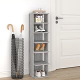 vidaXL regal za čevlje sivi sonoma 25x27x102 cm konstruiran les Cene