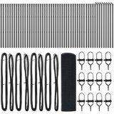  Set varjene žične ograje z 13 stebri siva 0.5x100 m jeklo, (22085113) | Shoptok.si