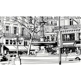  Tapeta - Sketch of parisian fountain 450x270 | shoptok.hr