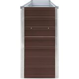  Povišena vrtna gredica 320 x 40 x 77 cm pocinčani čelik smeđa | shoptok.hr