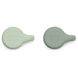Liewood 2 dijelni set posudica od silikona kylie dusty mint/faune green mix | shoptok.hr