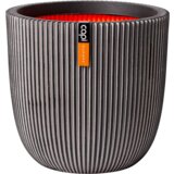 Capi Kroglast cvetlični lonec "Groove" 54x52 cm - antracitna | Shoptok.si