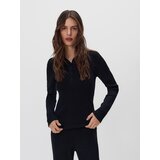 Reserved Bluza s ovratnikom - crno | shoptok.hr